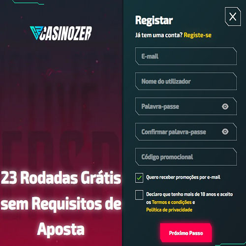 Casinozer registrar.